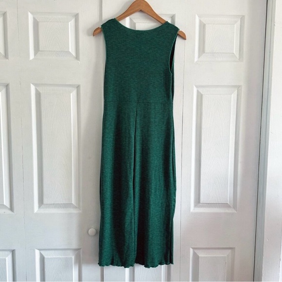 Wild Fable Emerald Green Lace-Up Knit Midi Dress - Picture 4 of 8